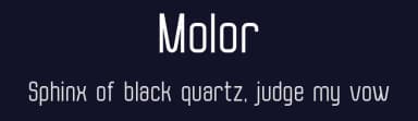 Molor by Mohammad Azmil Bahar — Sans Serif Font — thumbnail 2