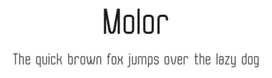 Molor by Mohammad Azmil Bahar — Sans Serif Font — thumbnail 1