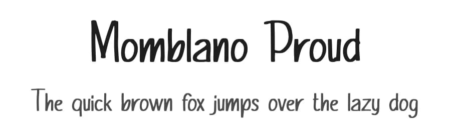 Momblano Proud by Studio Hello Good — Script Handwritten Font