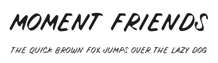 Moment Friends by MJType — Script Handwritten Font