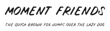 Moment Friends by MJType — Script Handwritten Font — thumbnail 1