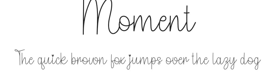 Moment by Belina Studio — Script Handwritten Font
