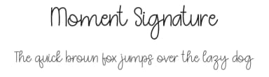 Moment Signature by Belina Studio — Script Handwritten Font — thumbnail 1