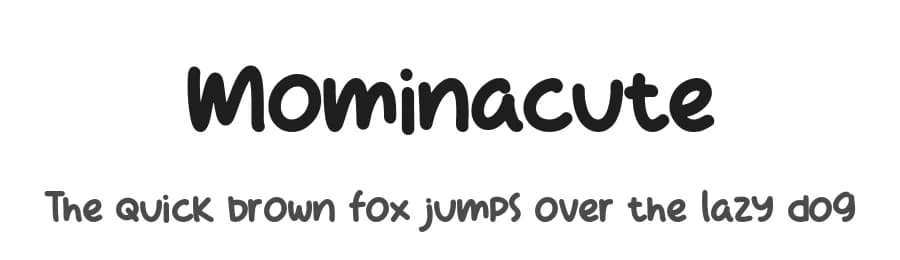 Mominacute by Ibra Creative Studio — Script Handwritten Font