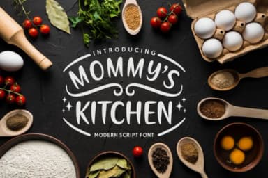 Mommy's Kitchen Font by Situjuh — Script Handwritten Font — thumbnail 1