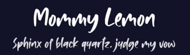 Mommy Lemon by Motokiwo — Script Handwritten Font — thumbnail 2