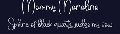Mommy Monoline by Fillo Graphic — Script Handwritten Font — thumbnail 2