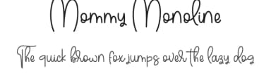Mommy Monoline by Fillo Graphic — Script Handwritten Font — thumbnail 1