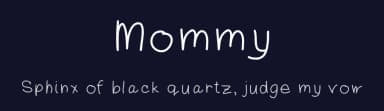 Mommy by Ann Bennett — Script Handwritten Font — thumbnail 2
