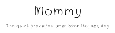 Mommy by Ann Bennett — Script Handwritten Font — thumbnail 1