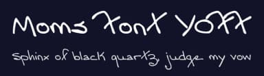 Moms Font YOFF by Your Own Font — Script Handwritten Font — thumbnail 2