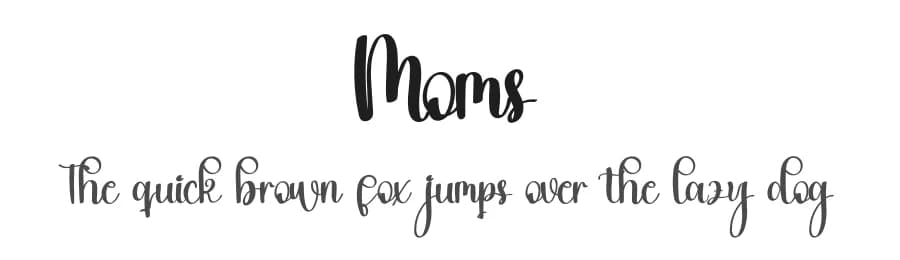 Moms by Inermedia Studio — Script Handwritten Font
