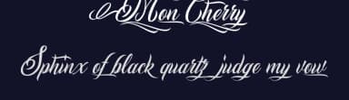 Mon Cherry by Billy Argel Fonts ® — Script Handwritten Font — thumbnail 2