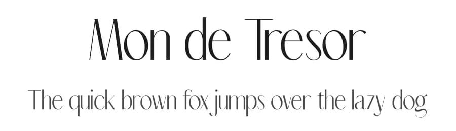 Mon de Tresor by ReyreyBlue — Sans Serif Font
