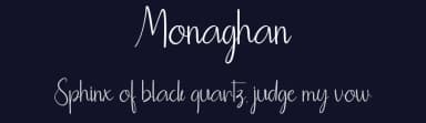 Monaghan by Muhammad Wahyudin — Script Handwritten Font — thumbnail 2