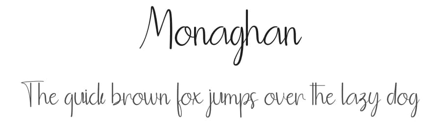 Monaghan by Muhammad Wahyudin — Script Handwritten Font
