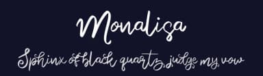 Monalisa by Vunira Design — Script Handwritten Font — thumbnail 2