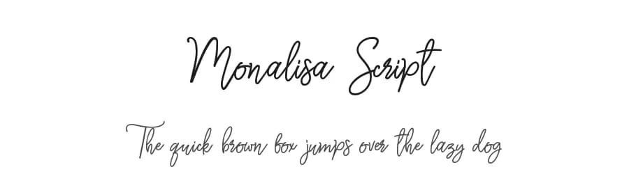 Monalisa Script by Sizimon.id — Script Handwritten Font