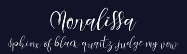 Monalissa by Yoga Letter — Script Handwritten Font — thumbnail 2