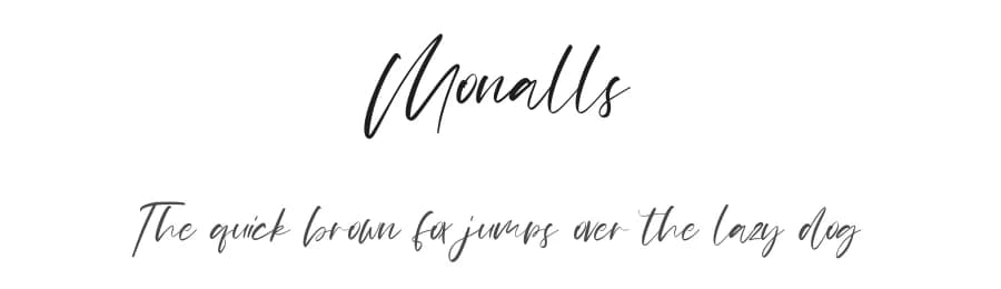 Monalls by Maulana Creative — Script Handwritten Font