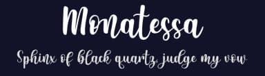 Monatessa by Ikrar Bey Khubaib — Script Handwritten Font — thumbnail 2
