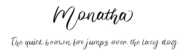 Monatha by Attype Studio — Script Handwritten Font — thumbnail 1