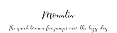 Monatia by Dharmas Foundry — Script Handwritten Font — thumbnail 1