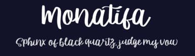 Monatifa by Milea Sajojo — Script Handwritten Font — thumbnail 2