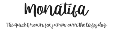 Monatifa by Milea Sajojo — Script Handwritten Font — thumbnail 1