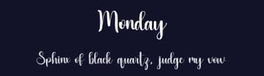 Monday by Inermedia Studio — Script Handwritten Font — thumbnail 2