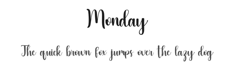 Monday by Inermedia Studio — Script Handwritten Font