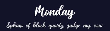 Monday by nailetter — Script Handwritten Font — thumbnail 2