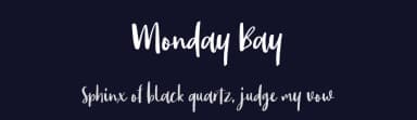 Monday Bay by Letterhend Studio — Script Handwritten Font — thumbnail 2