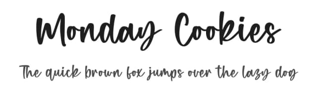 Monday Cookies by Revo Farisky — Script Handwritten Font