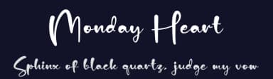Monday Heart by Letterena Studios — Script Handwritten Font — thumbnail 2