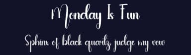 Monday Is Fun by One Design — Script Handwritten Font — thumbnail 2