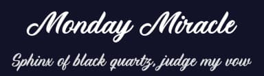 Monday Miracle by Letternun — Script Handwritten Font — thumbnail 2