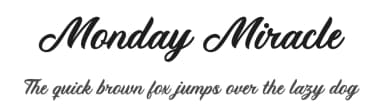 Monday Miracle by Letternun — Script Handwritten Font — thumbnail 1