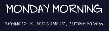 Monday Morning by Daymon Moore — Script Handwritten Font — thumbnail 2