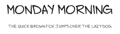Monday Morning by Daymon Moore — Script Handwritten Font — thumbnail 1