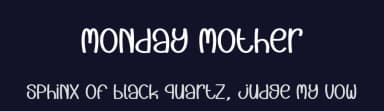 Monday Mother by Andi Moz — Script Handwritten Font — thumbnail 2
