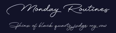 Monday Routines by Walkeren — Script Handwritten Font — thumbnail 2