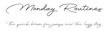 Monday Routines by Walkeren — Script Handwritten Font — thumbnail 1