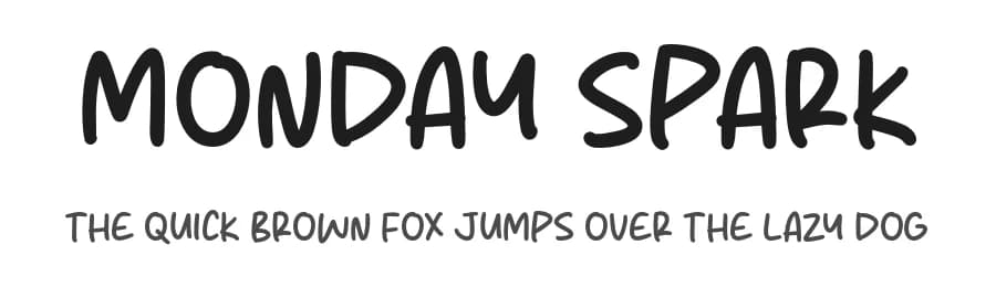 Monday Spark by MJType — Script Handwritten Font