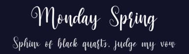 Monday Spring by Bearytype — Script Handwritten Font — thumbnail 2