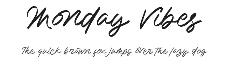 Monday Vibes by Alpaprana Studio — Script Handwritten Font — preview 1