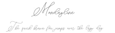 Mondayline by Fanastudio — Script Handwritten Font — thumbnail 1
