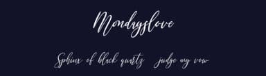 Mondayslove by Maulana Creative — Script Handwritten Font — thumbnail 2