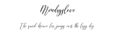 Mondayslove by Maulana Creative — Script Handwritten Font — thumbnail 1