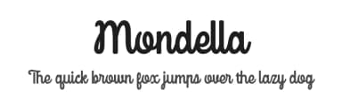 Mondella by www.movefont .com — Script Handwritten Font — thumbnail 1